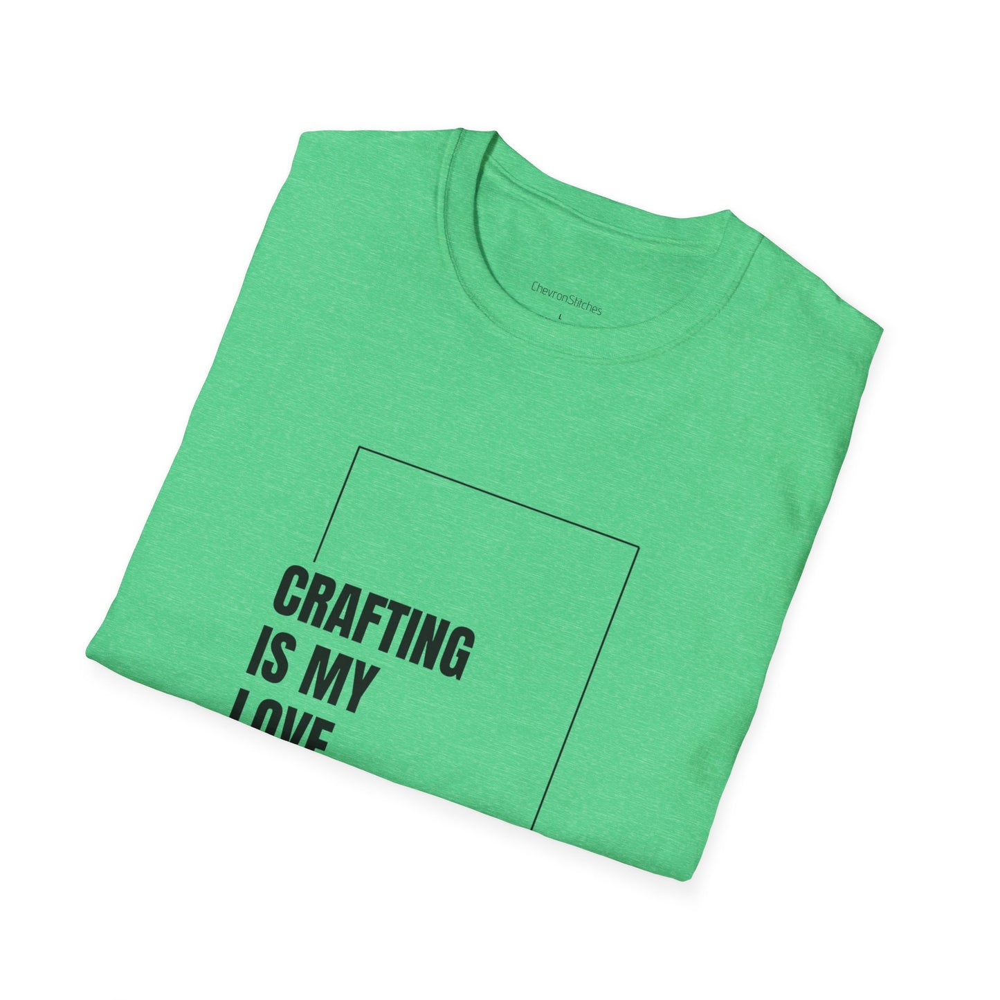 Crafting Love Language T-Shirt, Unisex Graphic Tee, Gift for Crafters, Handmade Apparel, Creative Expression Clothing