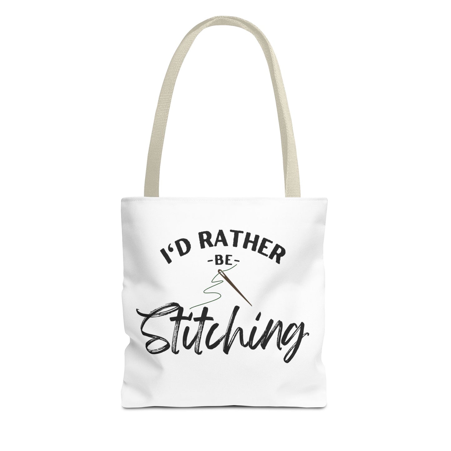 I'd Rather Be Stitching Tote Bag, Crafting Tote, Sewing Gift, Quilting Bag, Bag for Crafters, Sewists, Cross Stitch, Embroidery, Quilters, Mother's Day Gift