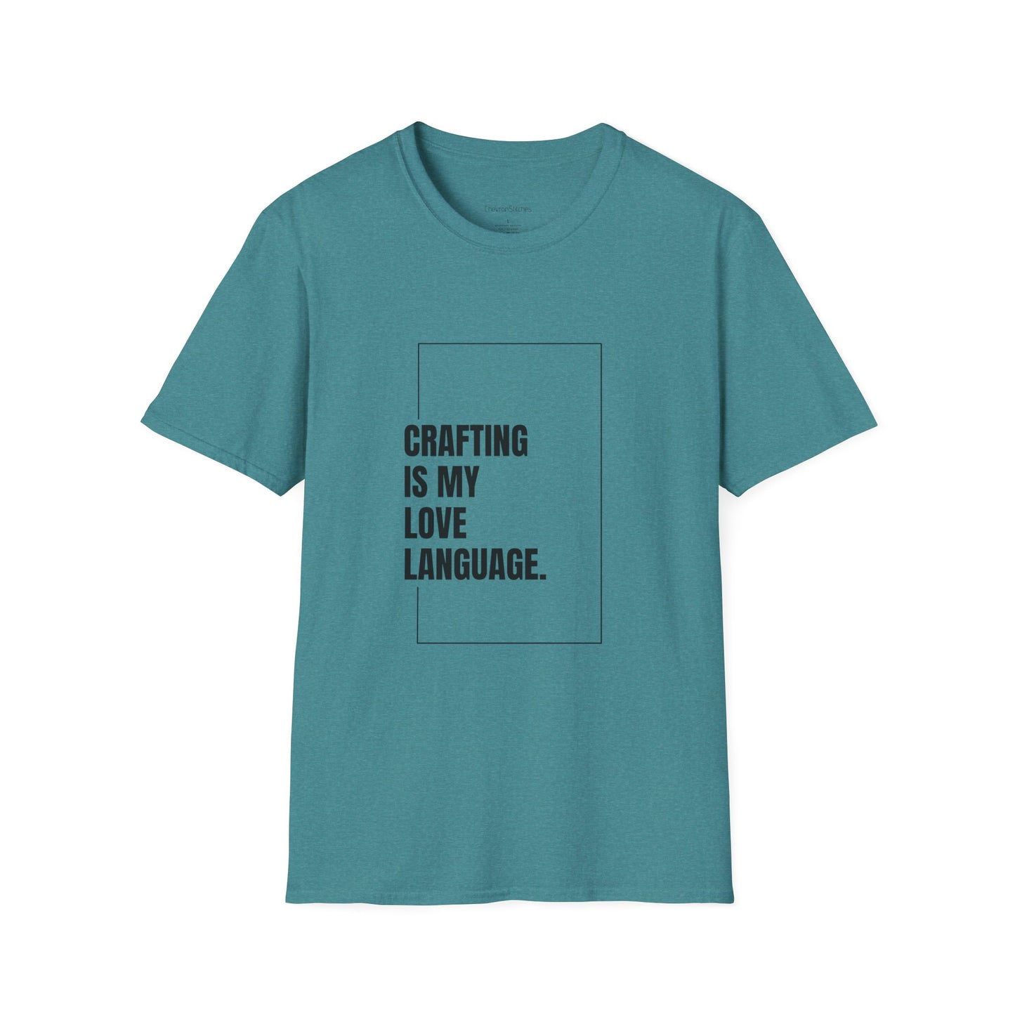 Crafting Love Language T-Shirt, Unisex Graphic Tee, Gift for Crafters, Handmade Apparel, Creative Expression Clothing