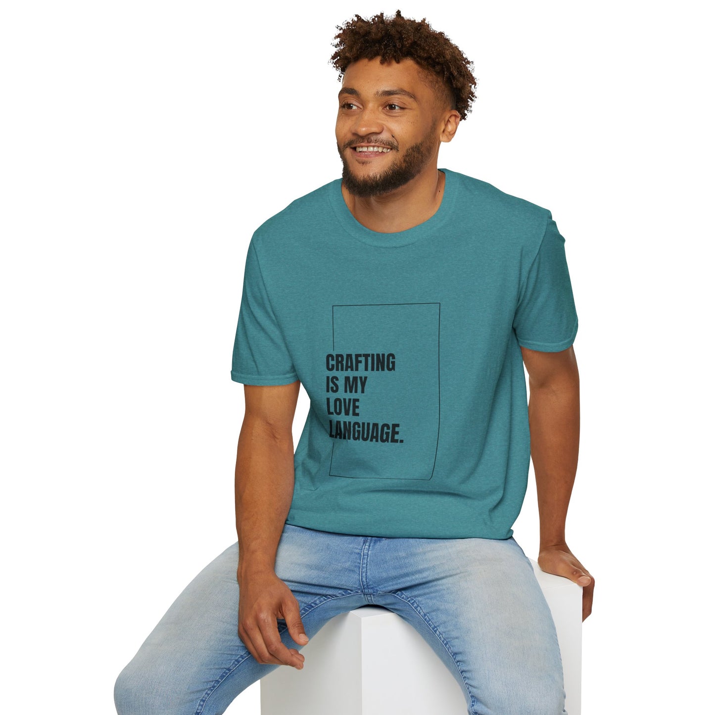 Crafting Love Language T-Shirt, Unisex Graphic Tee, Gift for Crafters, Handmade Apparel, Creative Expression Clothing