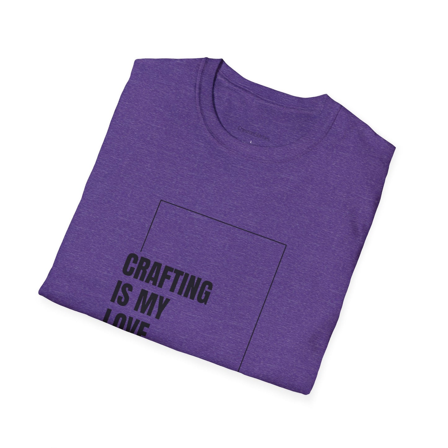 Crafting Love Language T-Shirt, Unisex Graphic Tee, Gift for Crafters, Handmade Apparel, Creative Expression Clothing