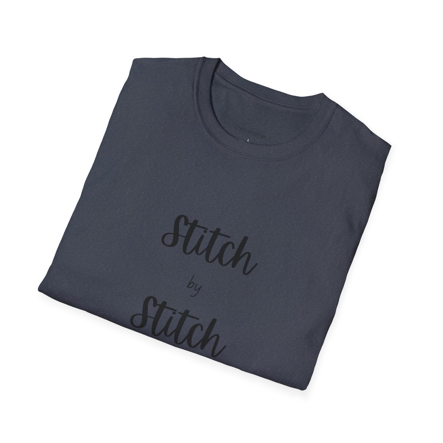 Stitch by Stitch Unisex Softstyle T-Shirt - Perfect for Crafters, Sewists, Quilters, Cross Stitch, Embroidery