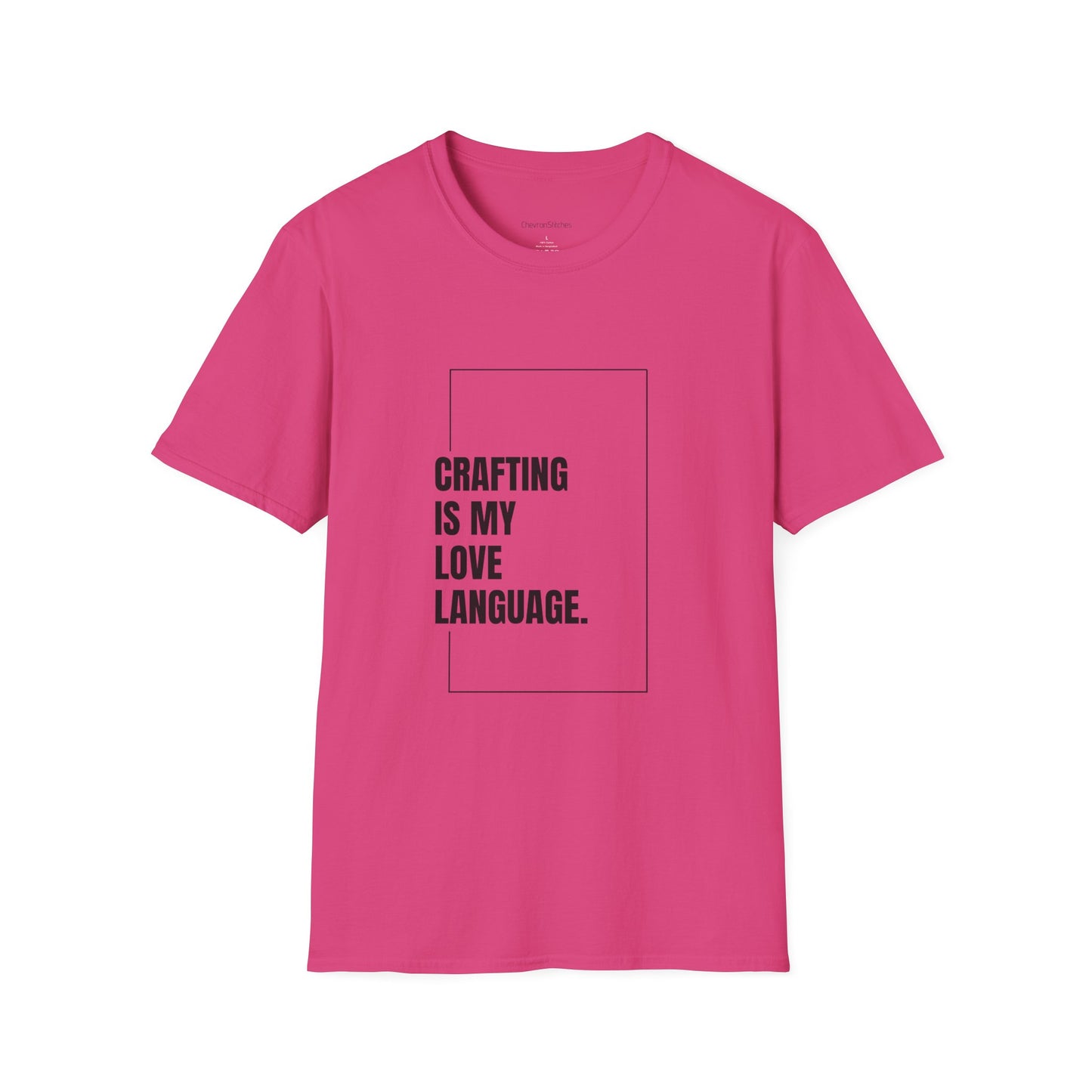 Crafting Love Language T-Shirt, Unisex Graphic Tee, Gift for Crafters, Handmade Apparel, Creative Expression Clothing