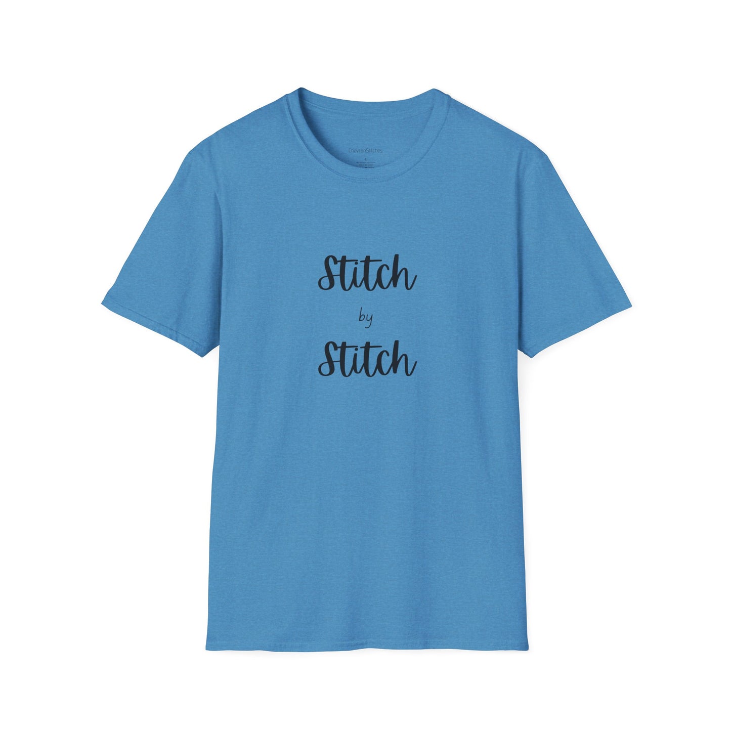 Stitch by Stitch Unisex Softstyle T-Shirt - Perfect for Crafters, Sewists, Quilters, Cross Stitch, Embroidery