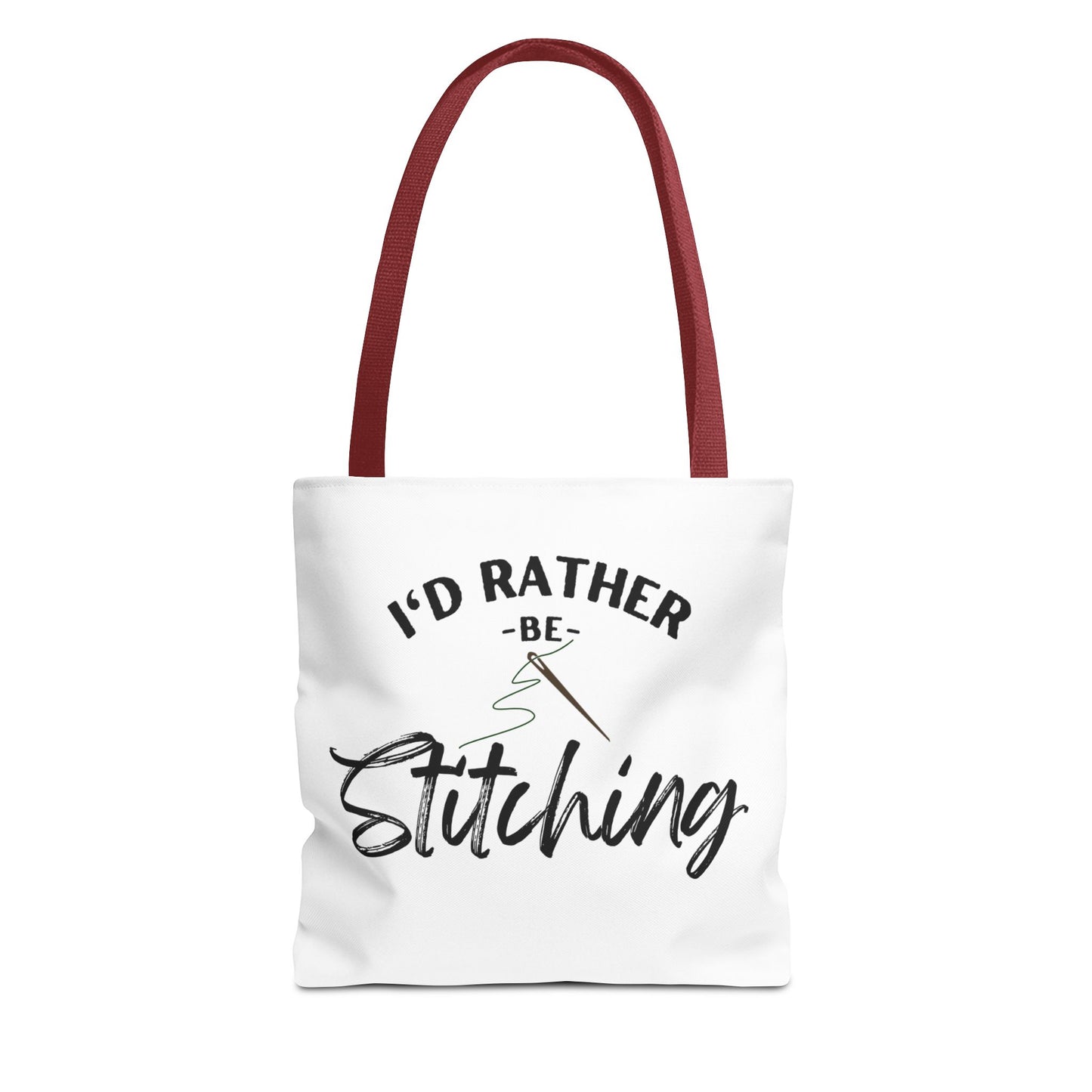 I'd Rather Be Stitching Tote Bag, Crafting Tote, Sewing Gift, Quilting Bag, Bag for Crafters, Sewists, Cross Stitch, Embroidery, Quilters, Mother's Day Gift