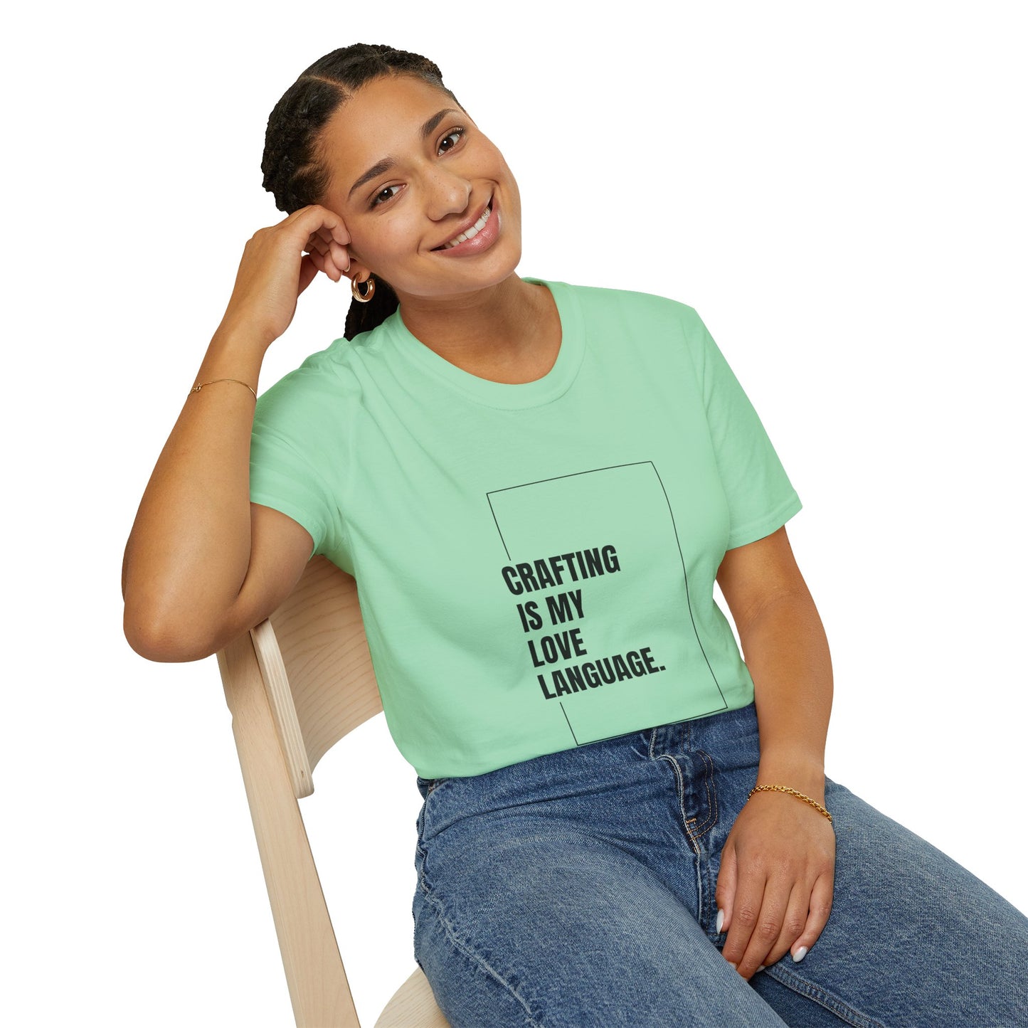 Crafting Love Language T-Shirt, Unisex Graphic Tee, Gift for Crafters, Handmade Apparel, Creative Expression Clothing