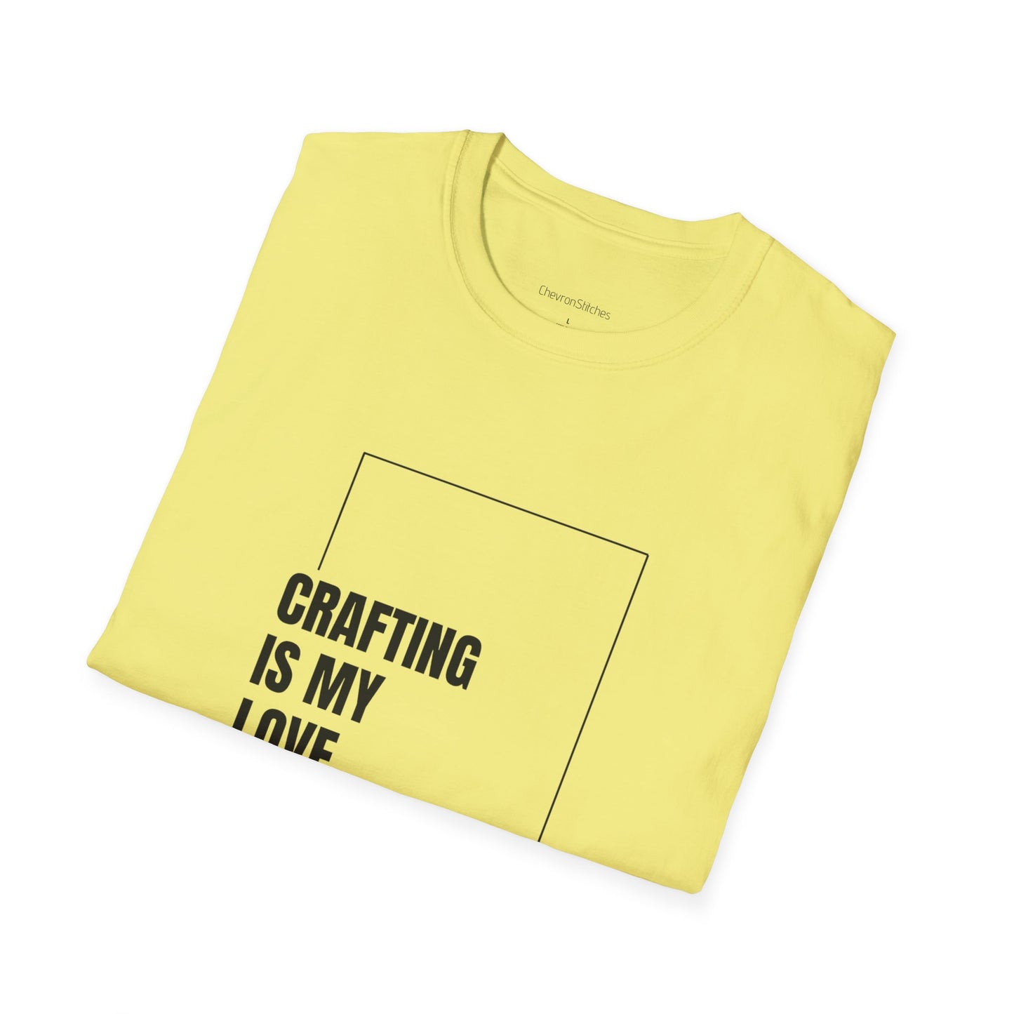 Crafting Love Language T-Shirt, Unisex Graphic Tee, Gift for Crafters, Handmade Apparel, Creative Expression Clothing