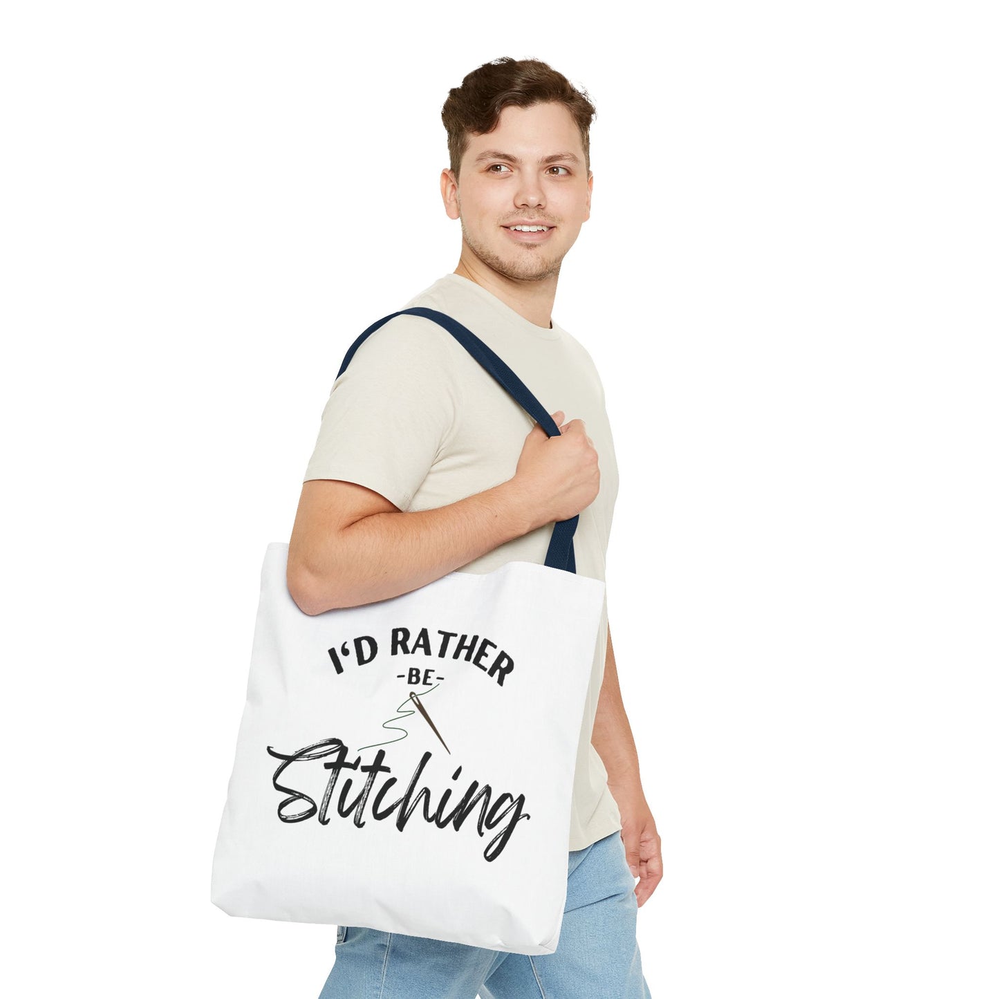 I'd Rather Be Stitching Tote Bag, Crafting Tote, Sewing Gift, Quilting Bag, Bag for Crafters, Sewists, Cross Stitch, Embroidery, Quilters, Mother's Day Gift