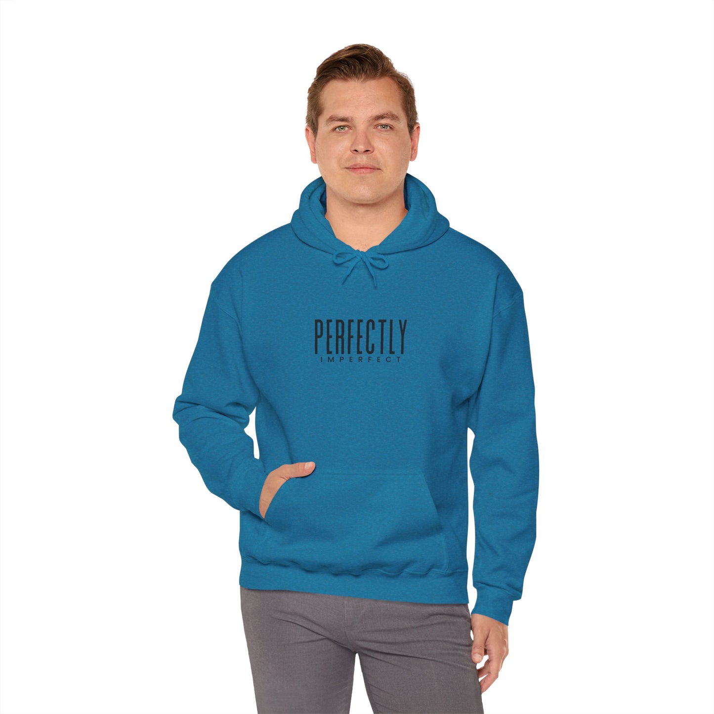 Perfectly Imperfect Hoodie - Cozy Unisex Sweatshirt, Casual Everyday Wear, Gift for Friends, Relaxed Style, Warm Layering