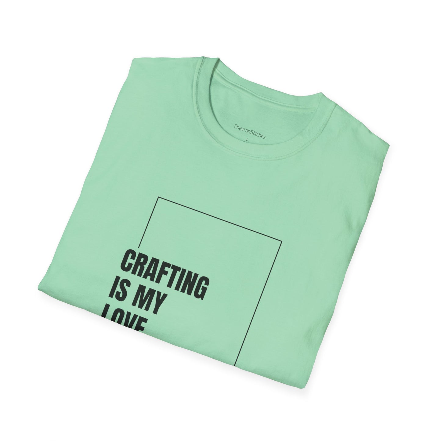 Crafting Love Language T-Shirt, Unisex Graphic Tee, Gift for Crafters, Handmade Apparel, Creative Expression Clothing