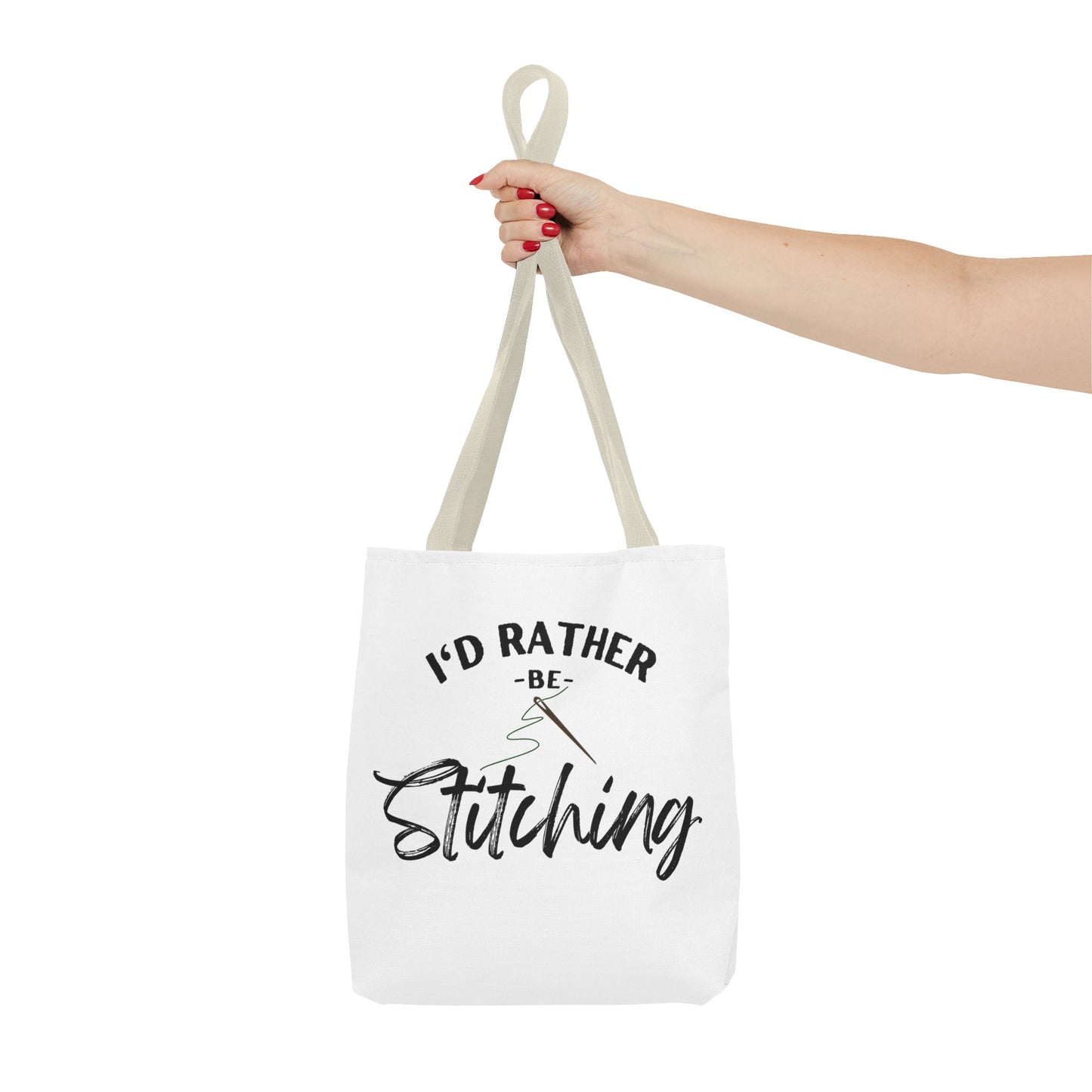 I'd Rather Be Stitching Tote Bag, Crafting Tote, Sewing Gift, Quilting Bag, Bag for Crafters, Sewists, Cross Stitch, Embroidery, Quilters, Mother's Day Gift