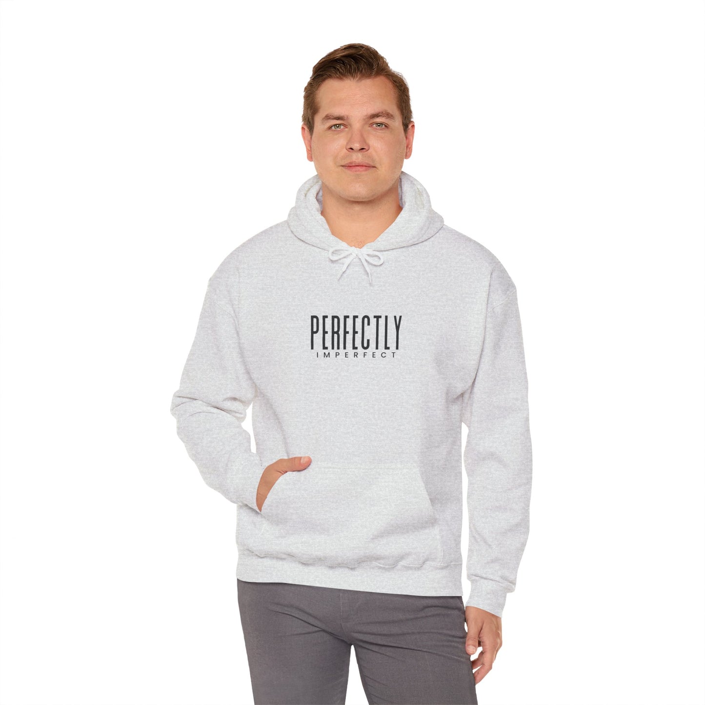 Perfectly Imperfect Hoodie - Cozy Unisex Sweatshirt, Casual Everyday Wear, Gift for Friends, Relaxed Style, Warm Layering