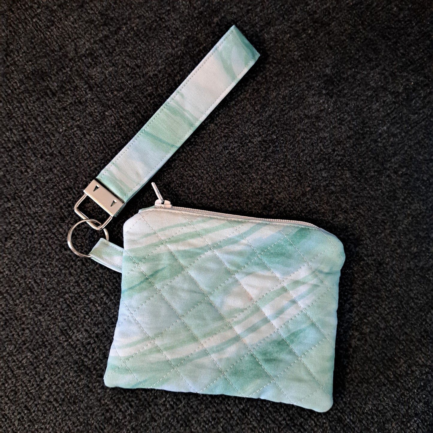 Latha Wallet - Blue & Green Watercolor