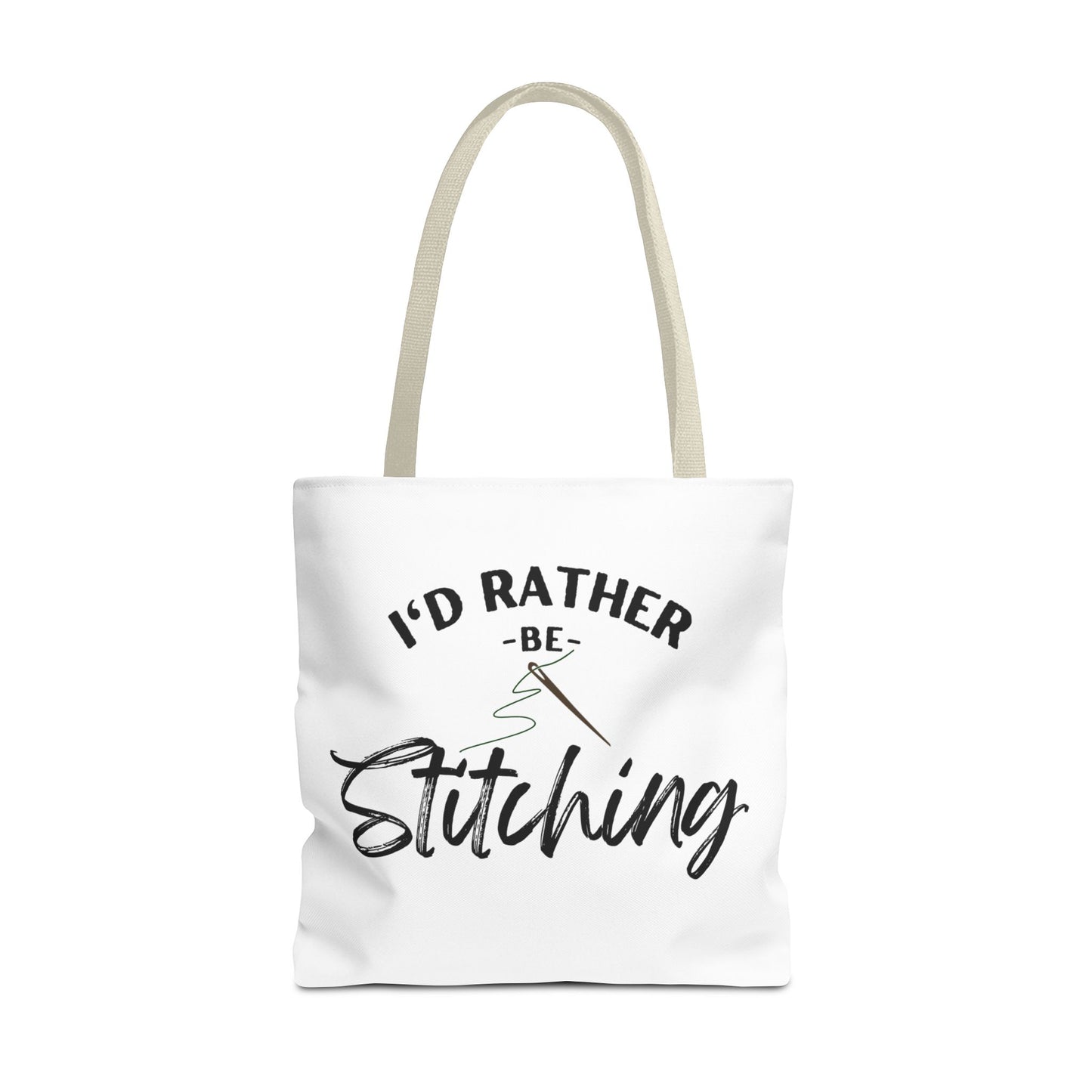 I'd Rather Be Stitching Tote Bag, Crafting Tote, Sewing Gift, Quilting Bag, Bag for Crafters, Sewists, Cross Stitch, Embroidery, Quilters, Mother's Day Gift