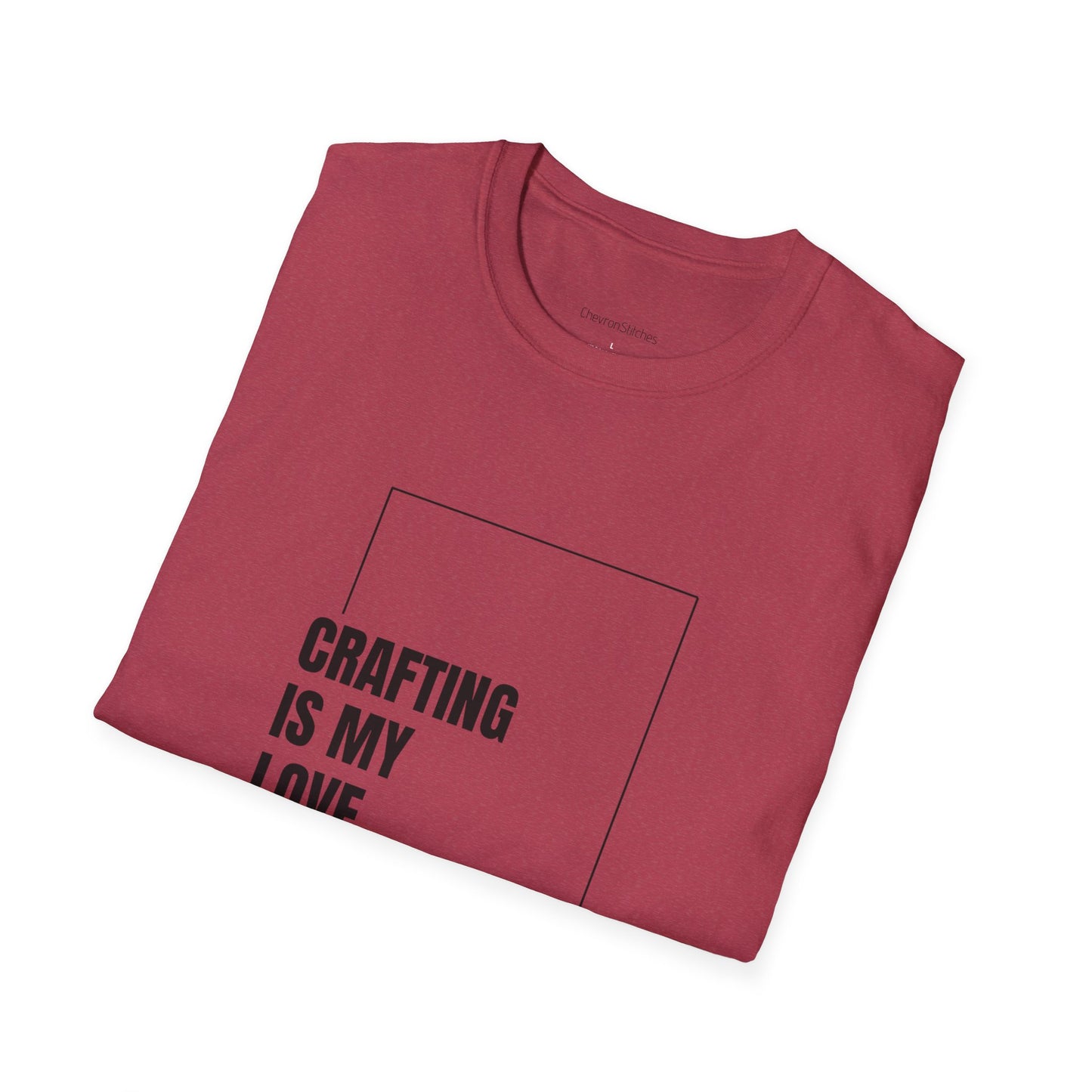Crafting Love Language T-Shirt, Unisex Graphic Tee, Gift for Crafters, Handmade Apparel, Creative Expression Clothing