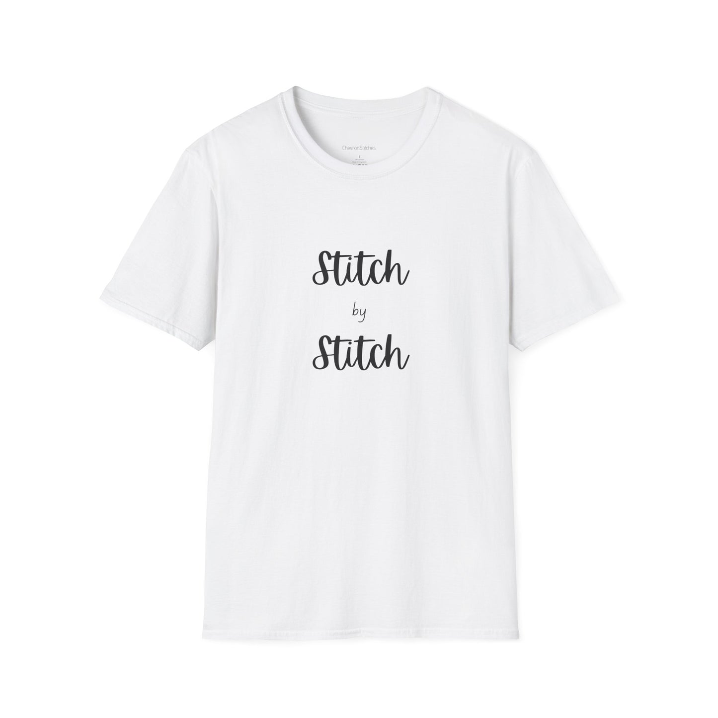 Stitch by Stitch Unisex Softstyle T-Shirt - Perfect for Crafters, Sewists, Quilters, Cross Stitch, Embroidery