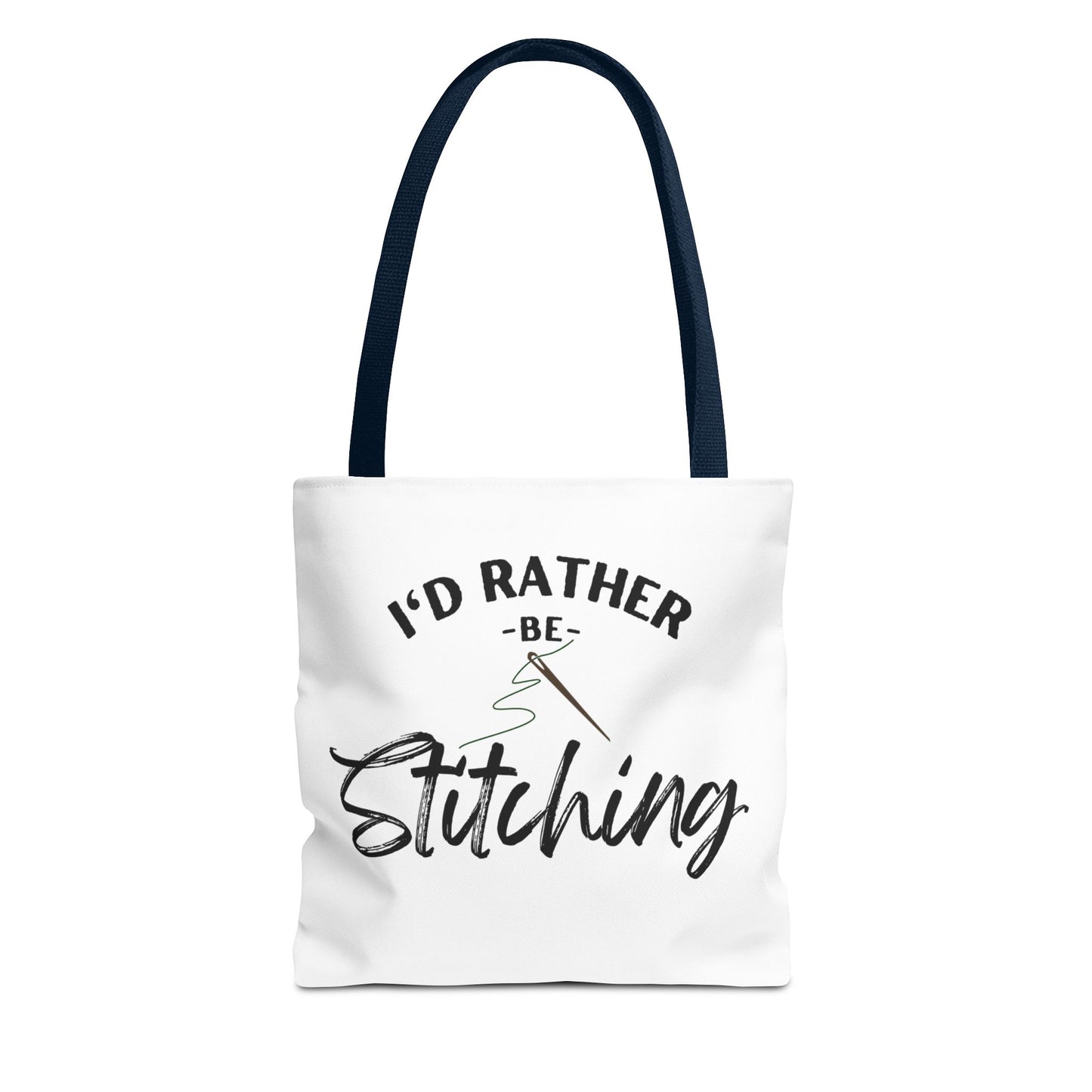 I'd Rather Be Stitching Tote Bag, Crafting Tote, Sewing Gift, Quilting Bag, Bag for Crafters, Sewists, Cross Stitch, Embroidery, Quilters, Mother's Day Gift