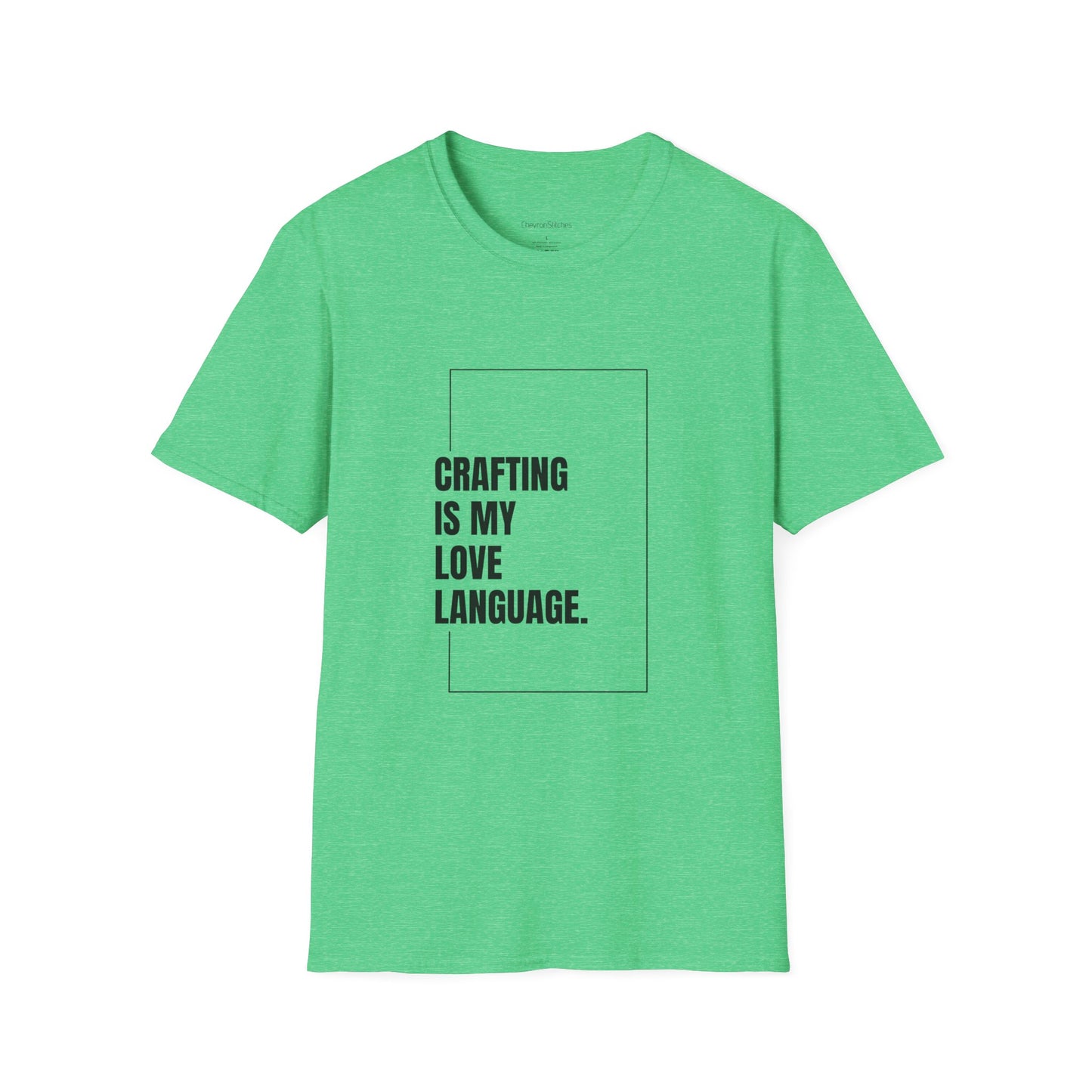 Crafting Love Language T-Shirt, Unisex Graphic Tee, Gift for Crafters, Handmade Apparel, Creative Expression Clothing