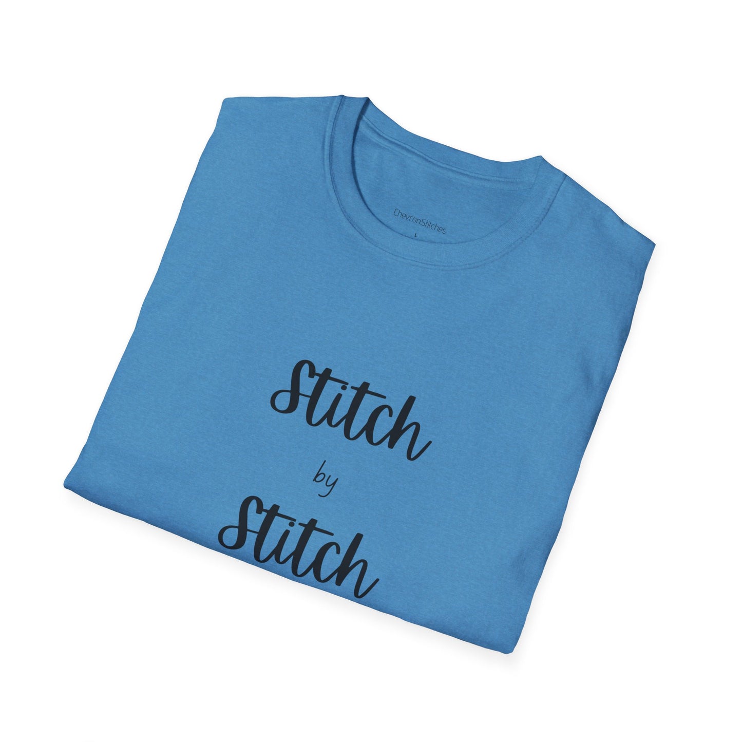 Stitch by Stitch Unisex Softstyle T-Shirt - Perfect for Crafters, Sewists, Quilters, Cross Stitch, Embroidery
