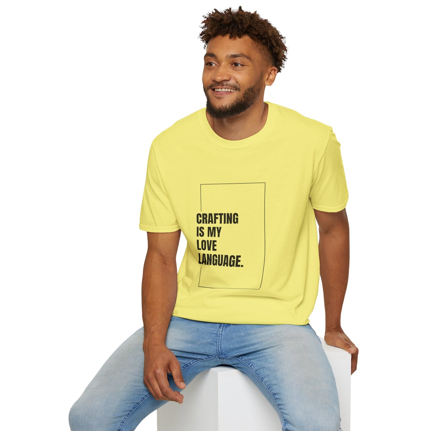 Crafting Love Language T-Shirt, Unisex Graphic Tee, Gift for Crafters, Handmade Apparel, Creative Expression Clothing