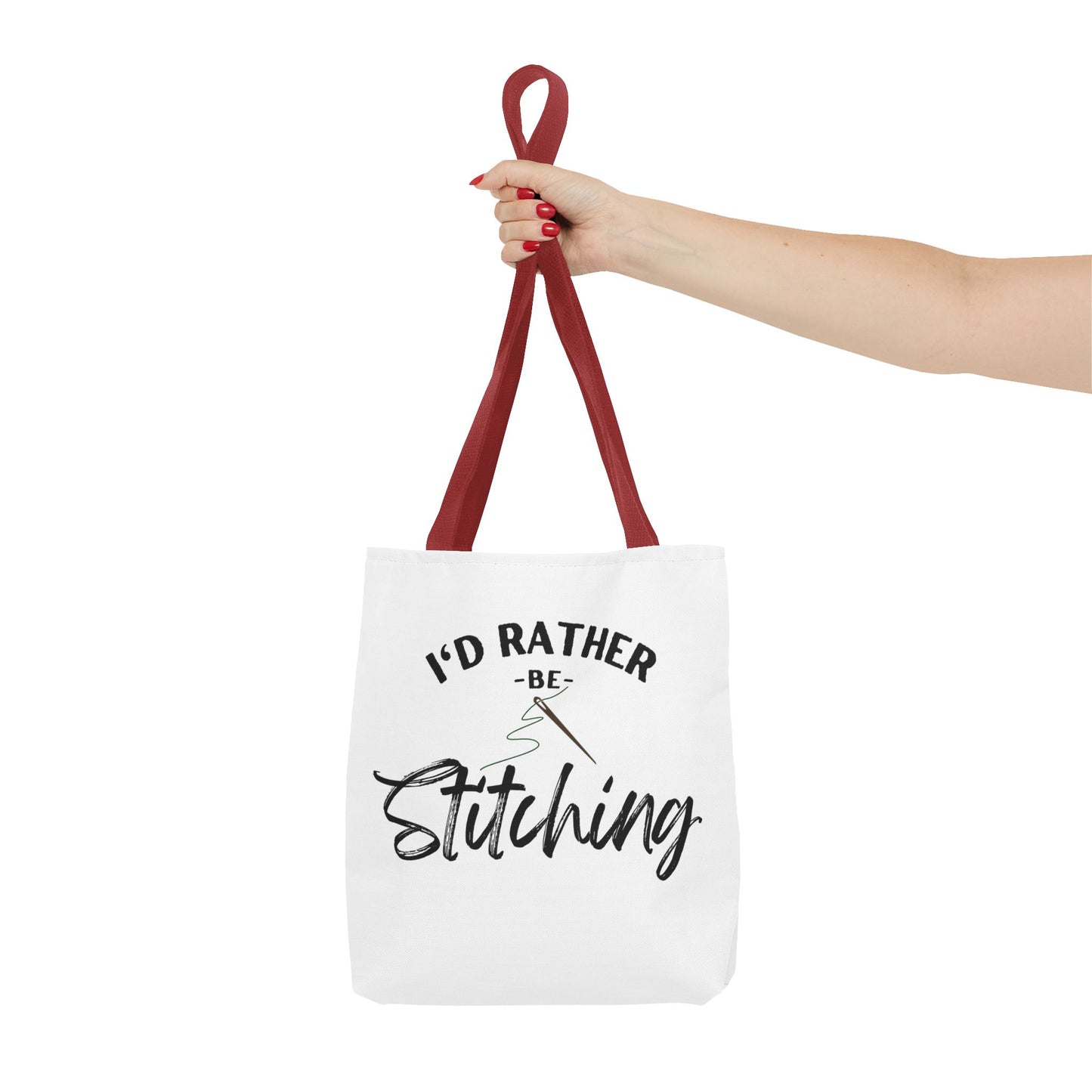 I'd Rather Be Stitching Tote Bag, Crafting Tote, Sewing Gift, Quilting Bag, Bag for Crafters, Sewists, Cross Stitch, Embroidery, Quilters, Mother's Day Gift