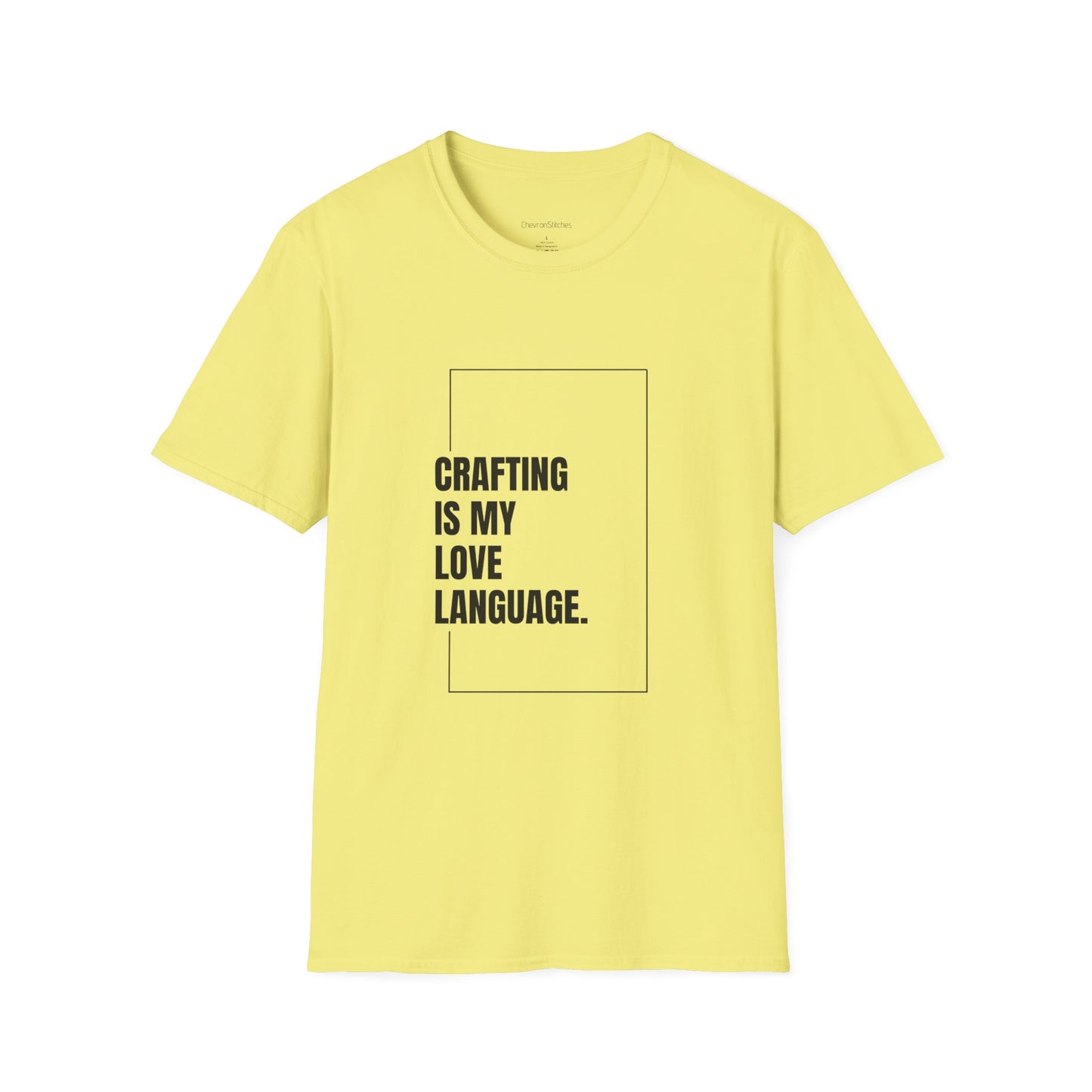 Crafting Love Language T-Shirt, Unisex Graphic Tee, Gift for Crafters, Handmade Apparel, Creative Expression Clothing