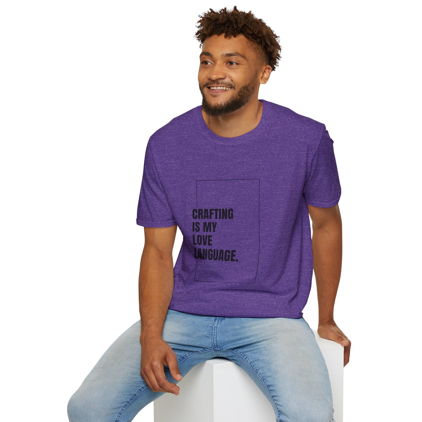 Crafting Love Language T-Shirt, Unisex Graphic Tee, Gift for Crafters, Handmade Apparel, Creative Expression Clothing