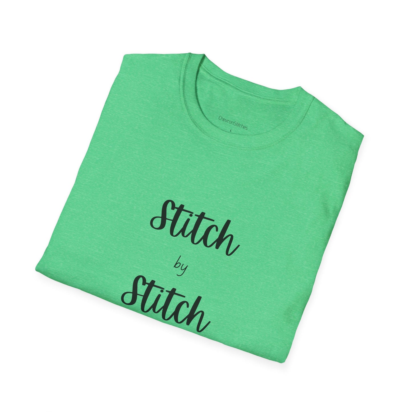 Stitch by Stitch Unisex Softstyle T-Shirt - Perfect for Crafters, Sewists, Quilters, Cross Stitch, Embroidery