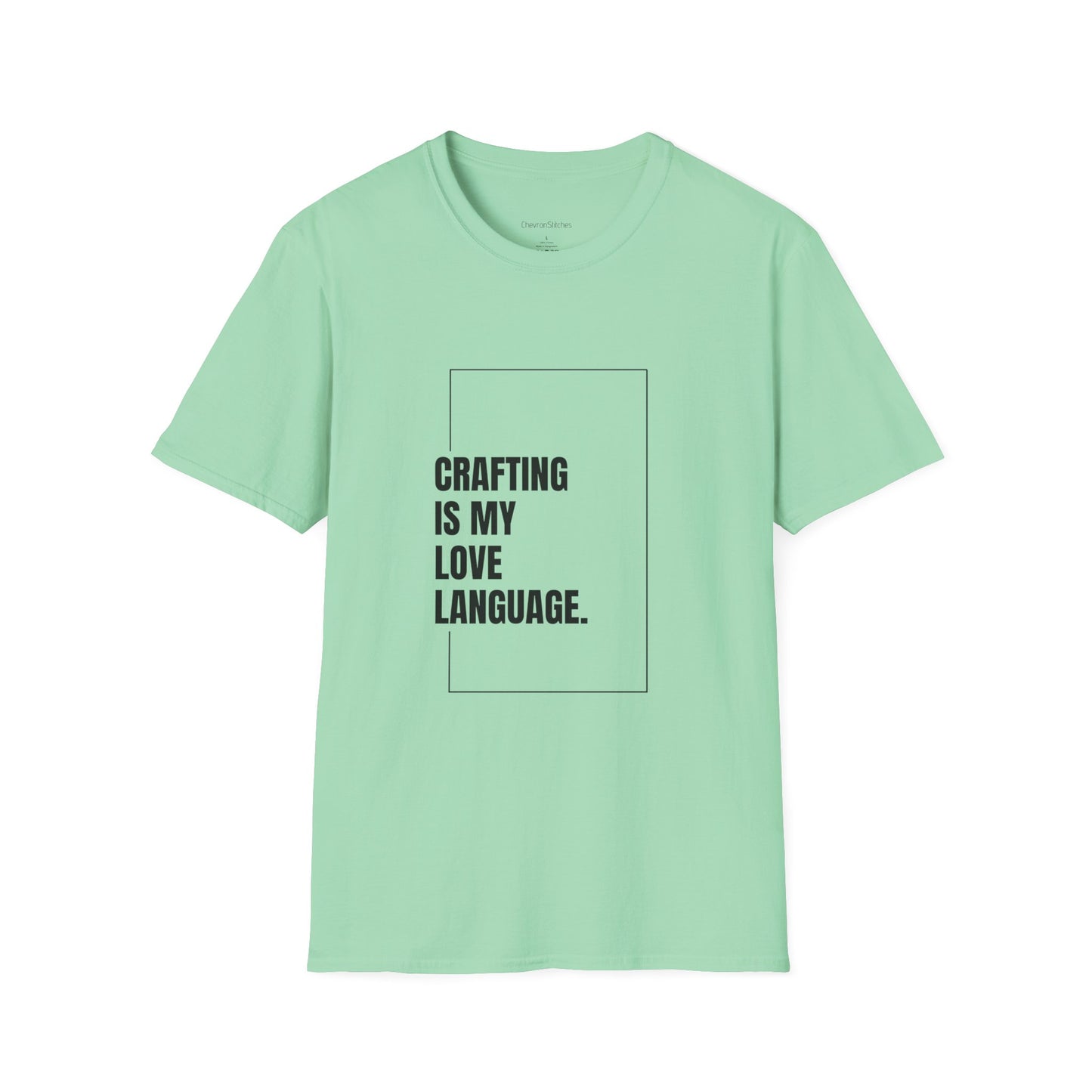 Crafting Love Language T-Shirt, Unisex Graphic Tee, Gift for Crafters, Handmade Apparel, Creative Expression Clothing