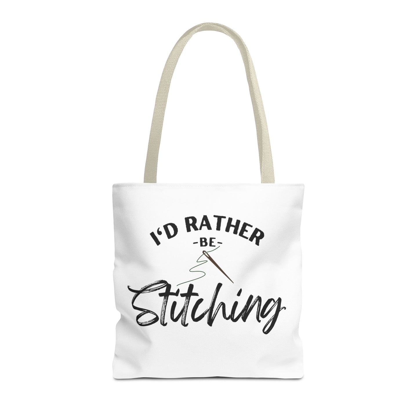I'd Rather Be Stitching Tote Bag, Crafting Tote, Sewing Gift, Quilting Bag, Bag for Crafters, Sewists, Cross Stitch, Embroidery, Quilters, Mother's Day Gift