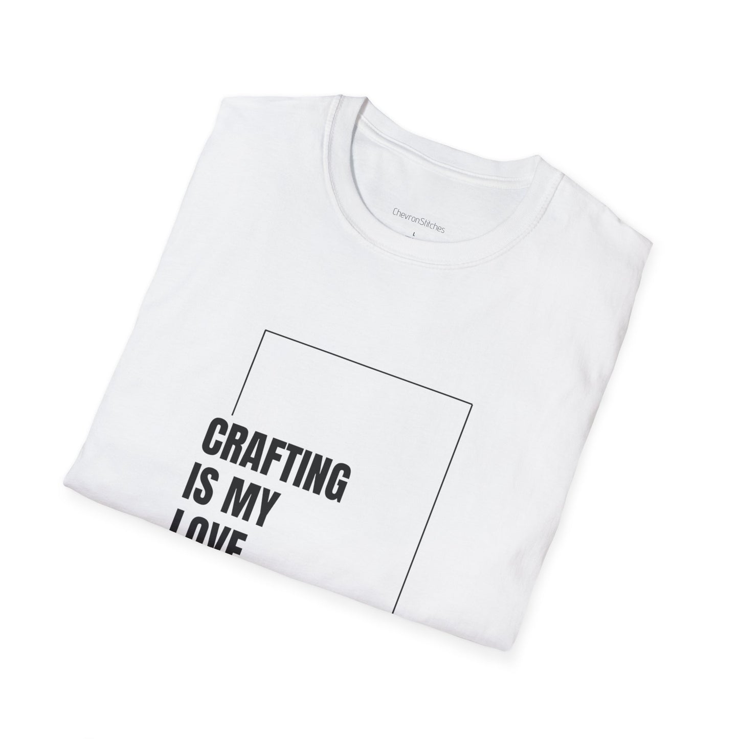 Crafting Love Language T-Shirt, Unisex Graphic Tee, Gift for Crafters, Handmade Apparel, Creative Expression Clothing