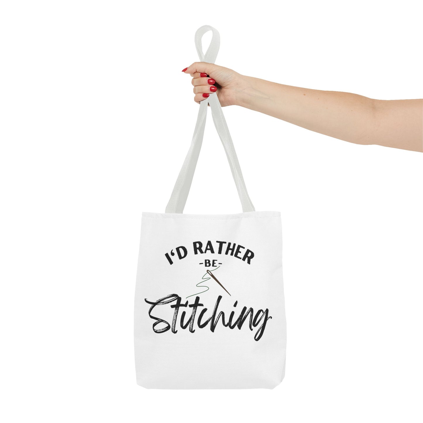 I'd Rather Be Stitching Tote Bag, Crafting Tote, Sewing Gift, Quilting Bag, Bag for Crafters, Sewists, Cross Stitch, Embroidery, Quilters, Mother's Day Gift