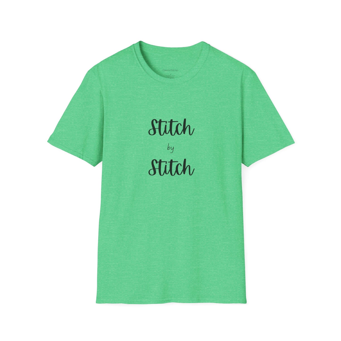 Stitch by Stitch Unisex Softstyle T-Shirt - Perfect for Crafters, Sewists, Quilters, Cross Stitch, Embroidery
