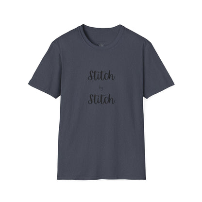 Stitch by Stitch Unisex Softstyle T-Shirt - Perfect for Crafters, Sewists, Quilters, Cross Stitch, Embroidery