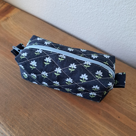 Simple Flower Bag in Navy - Small