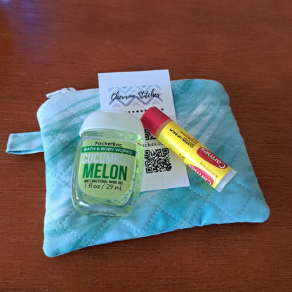 Latha Wallet - Blue & Green Watercolor