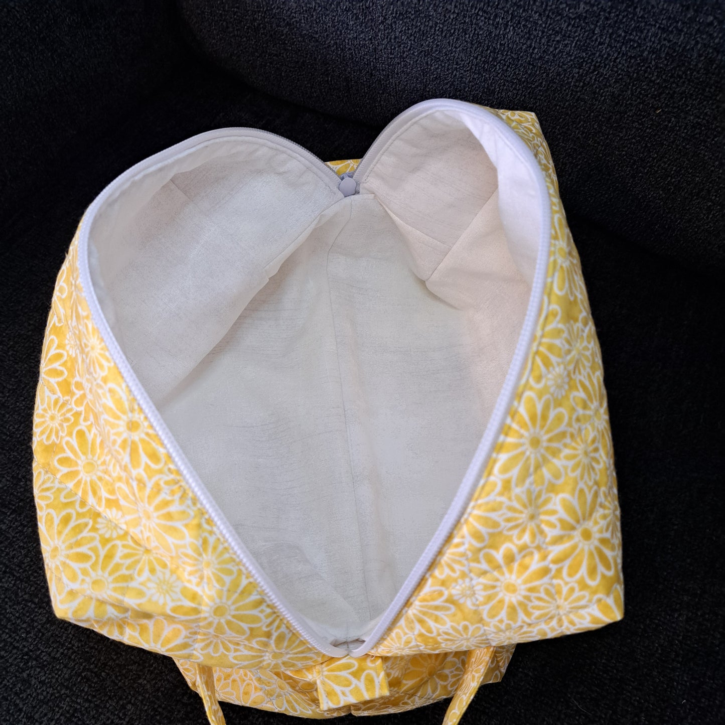 Angel XL Cosmetic Bag - Yellow Flowers