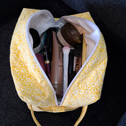 Angel XL Cosmetic Bag - Yellow Flowers