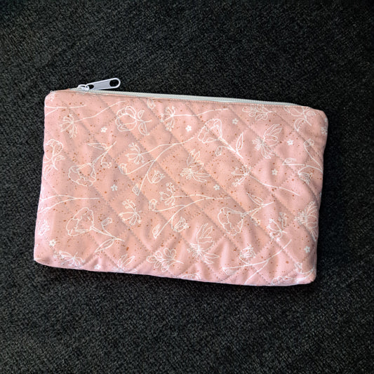 Sadie Clutch Bag - Pink Flowers
