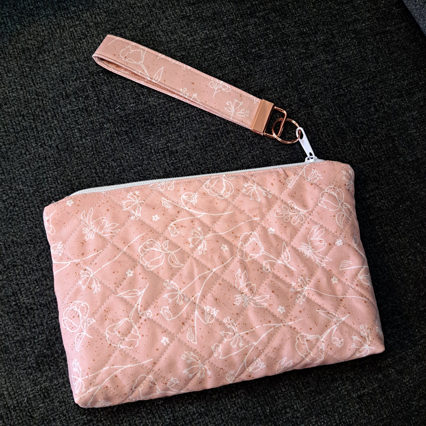 Sadie Clutch Bag - Pink Flowers