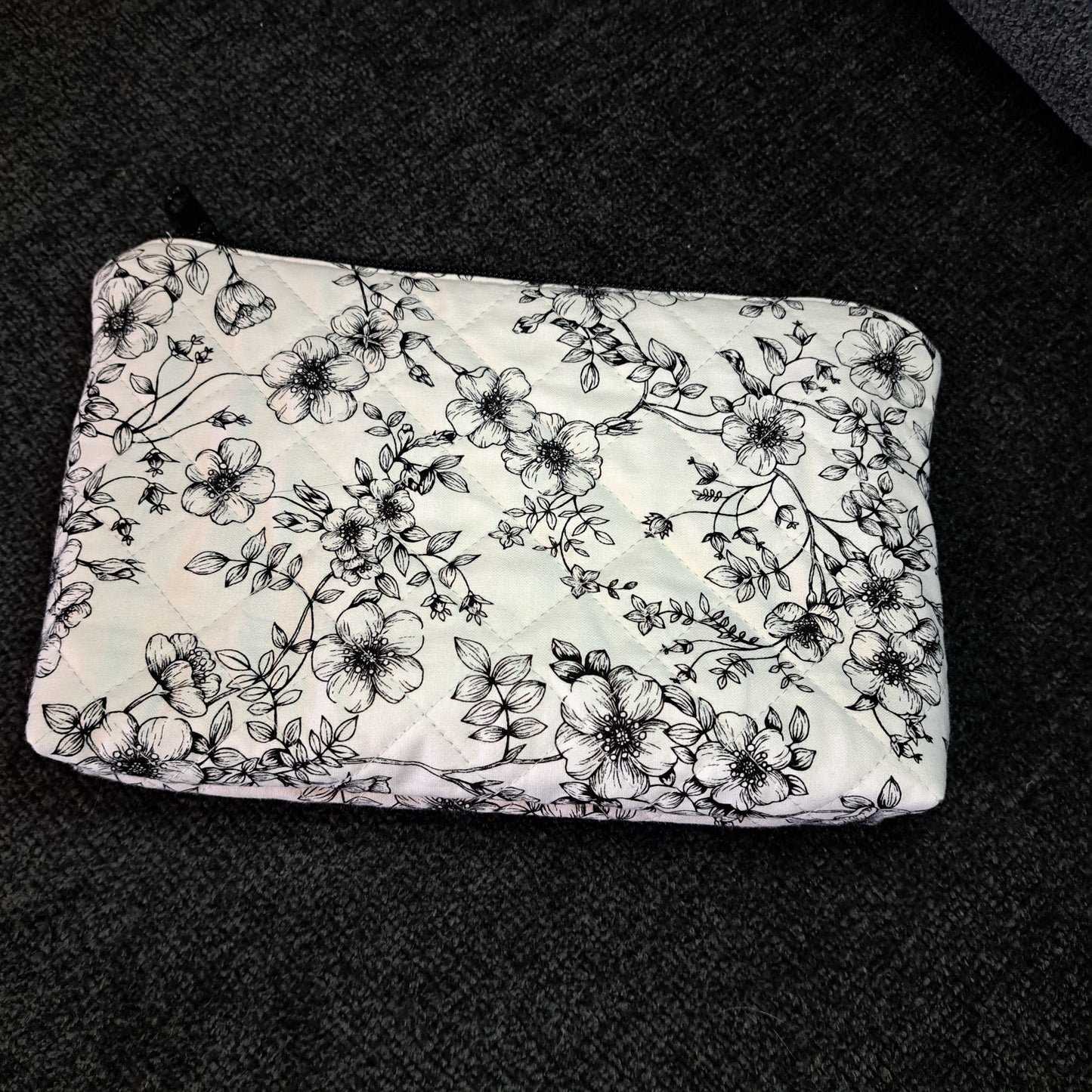 Sadie Clutch Bag - Black Flowers