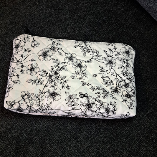 Sadie Clutch Bag - Black Flowers