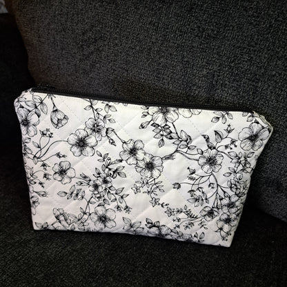 Sadie Clutch Bag - Black Flowers