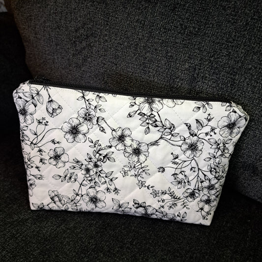 Sadie Clutch Bag - Black Flowers