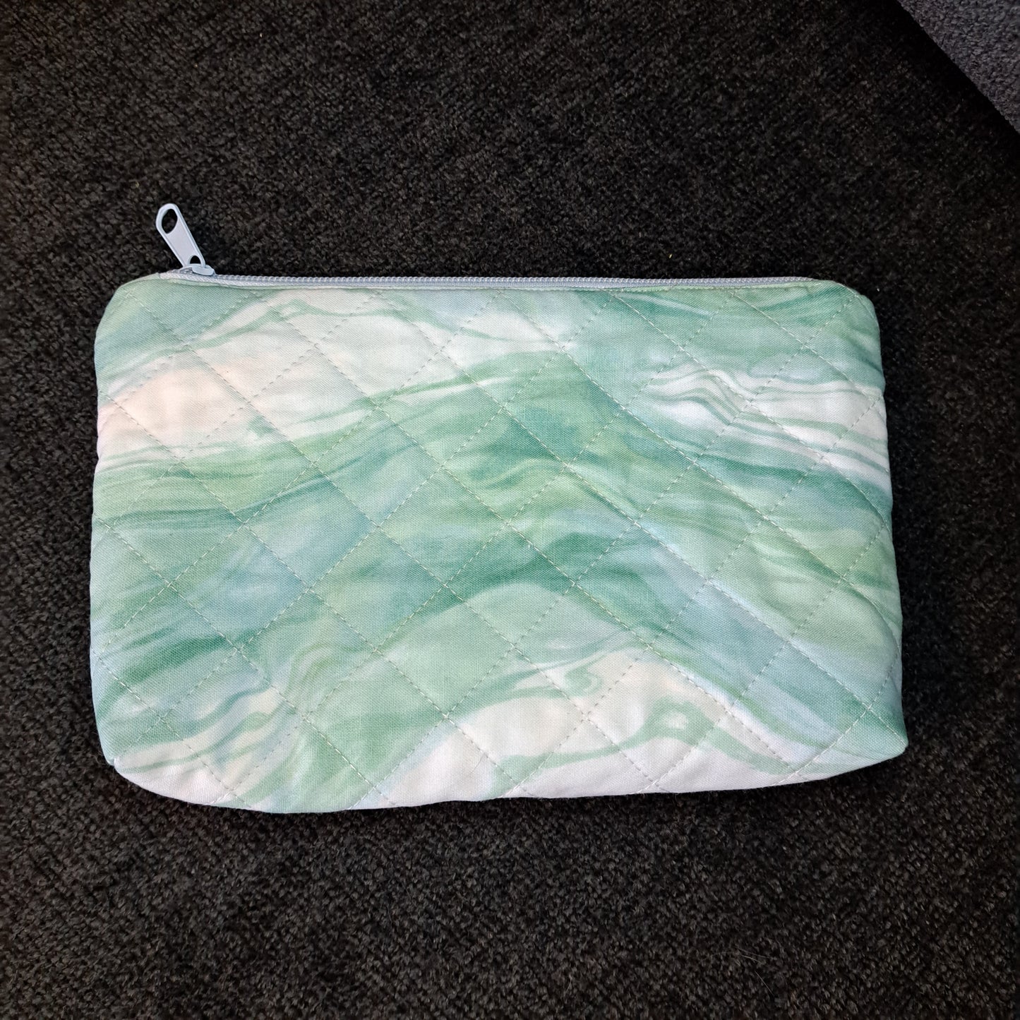 Sadie Clutch Bag - Blue & Green Watercolor