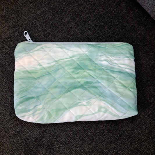 Sadie Clutch Bag - Blue & Green Watercolor