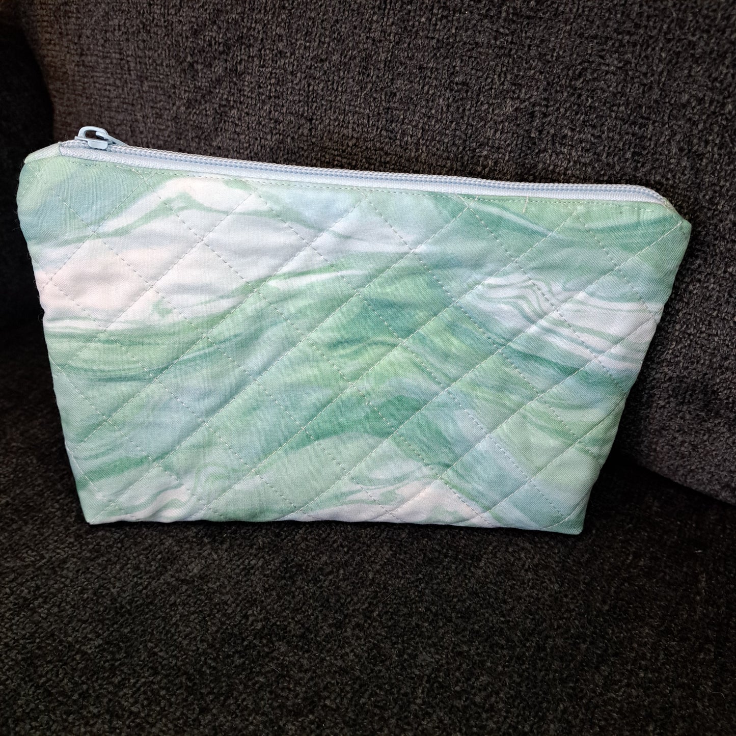 Sadie Clutch Bag - Blue & Green Watercolor