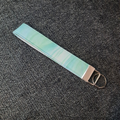 Susan Wristlet - Blue & Green Watercolor