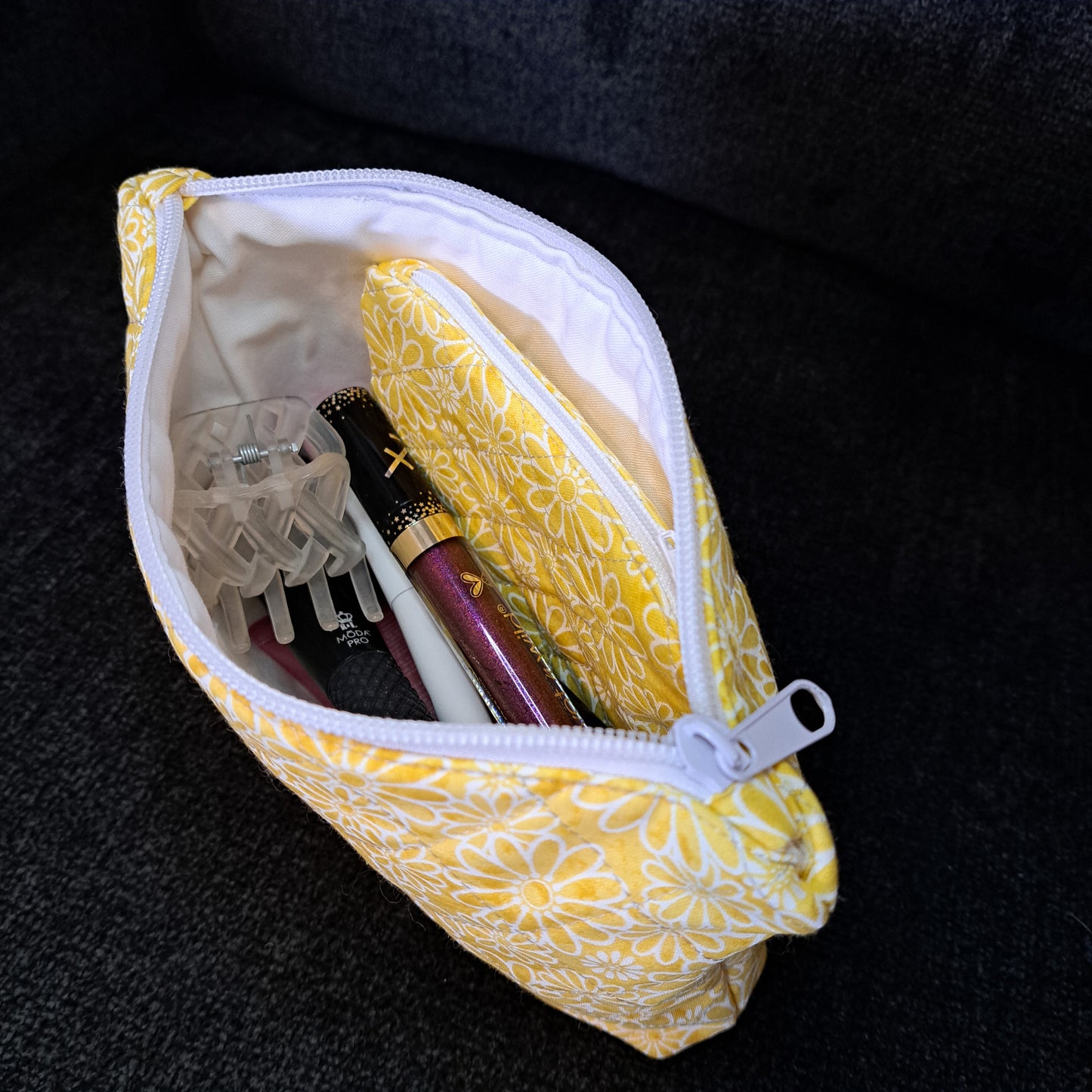 Sadie Clutch Bag - Yellow Flowers