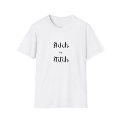 Stitch by Stitch Unisex Softstyle T-Shirt - Perfect for Crafters, Sewists, Quilters, Cross Stitch, Embroidery